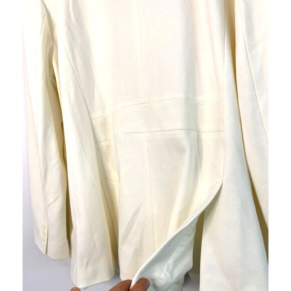 Talbots Aberdeen Women's Plus Size Blazer Jacket 18W White 7366 NWT $179 Pockets - Picture 8 of 10